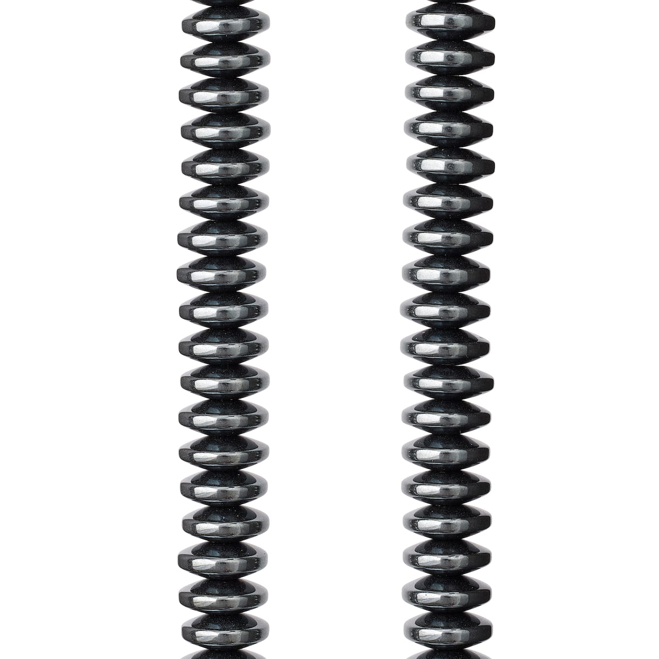 12 Pack: Rondelle Hematite Stone Beads, 8mm by Bead Landing™